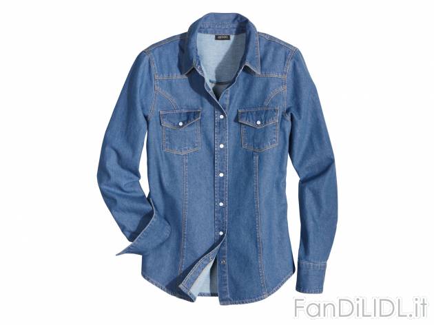 Camicia in Jeans da donna , prezzo 7.99 &#8364;  
-  100% cotone