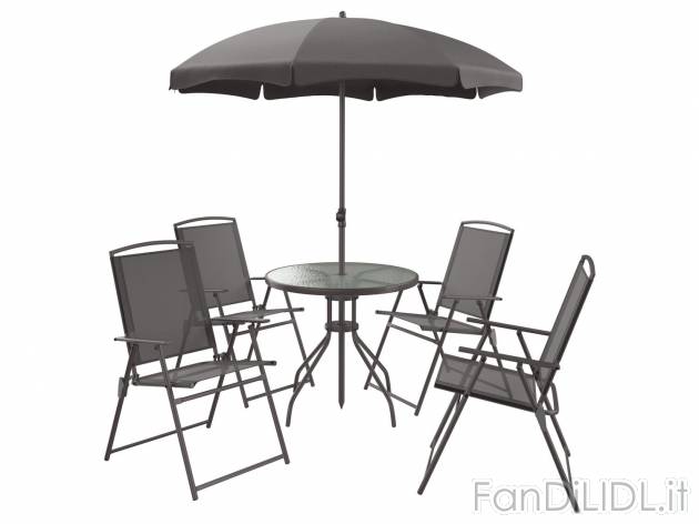 Set tavolo con ombrellone e sedie da giardino Livarno, prezzo 129.00 &#8364; ...