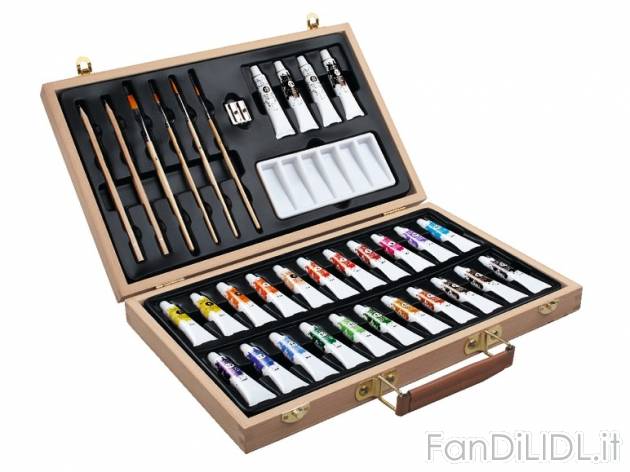 Set colori acrilici in valigetta, 34 pezzi , prezzo 14,99 &#8364; per Al set ...