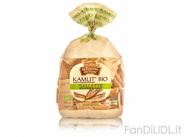 Gallette Kamut Bio , prezzo 1,79 &#8364; per 250 g, € 7,16/kg EUR. 
- Con ...