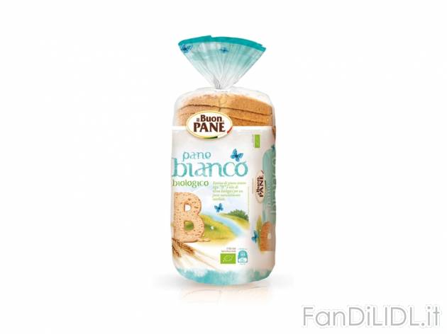 Pane bauletto a fette bio , prezzo 0,89 &#8364; per 400 g, € 2,23/kg EUR. ...