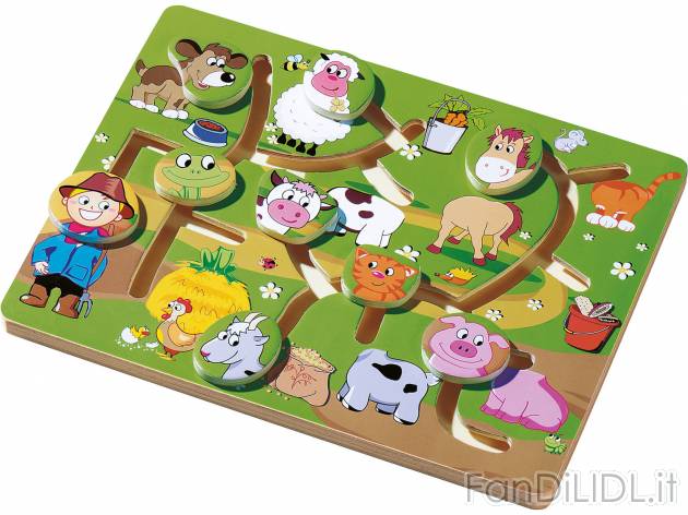 Gioco puzzle in legno , prezzo 4.99 &#8364;  
-  A scelta fra diversi set