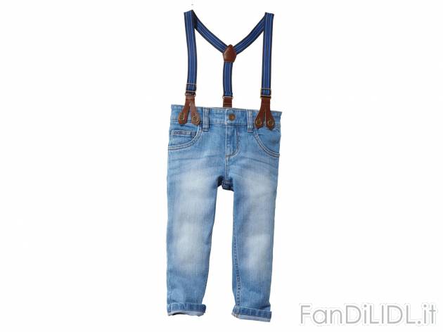 Jeans da bambino con bretelle , prezzo 8.99 &#8364;