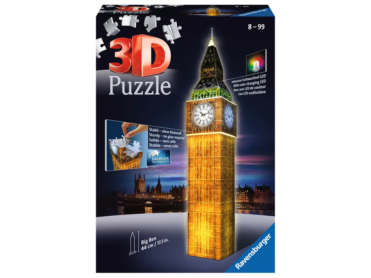 Puzzle 3D con LED , prezzo 19.99 EUR 
Puzzle 3D con LED 216 pezzi 
A scelta fra
- ...