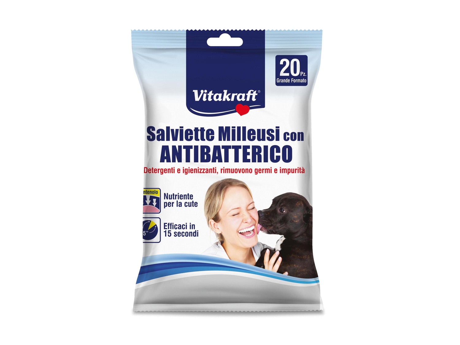 Shampoo per cani neutro o salviette milleusi con antibatterico Vitakraft, prezzo ...