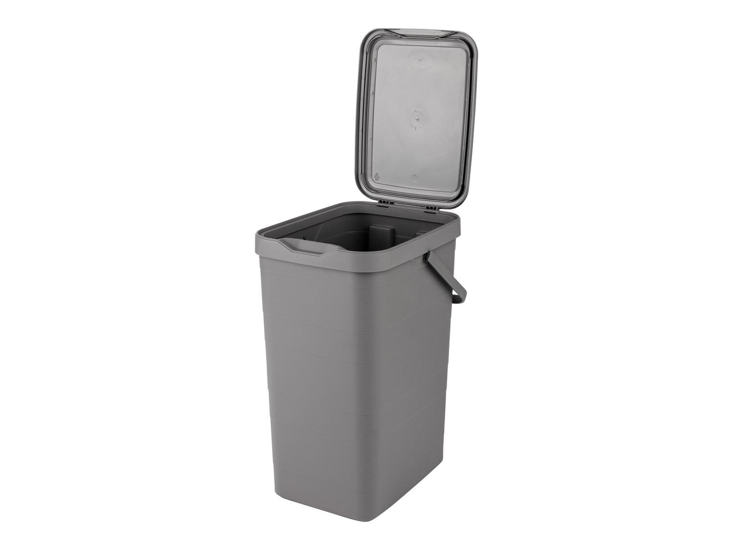 QUICK STAR Pattumiera A Parete 120L – Contenitore Per Rifiuti In Metallo Per Officina E Garage