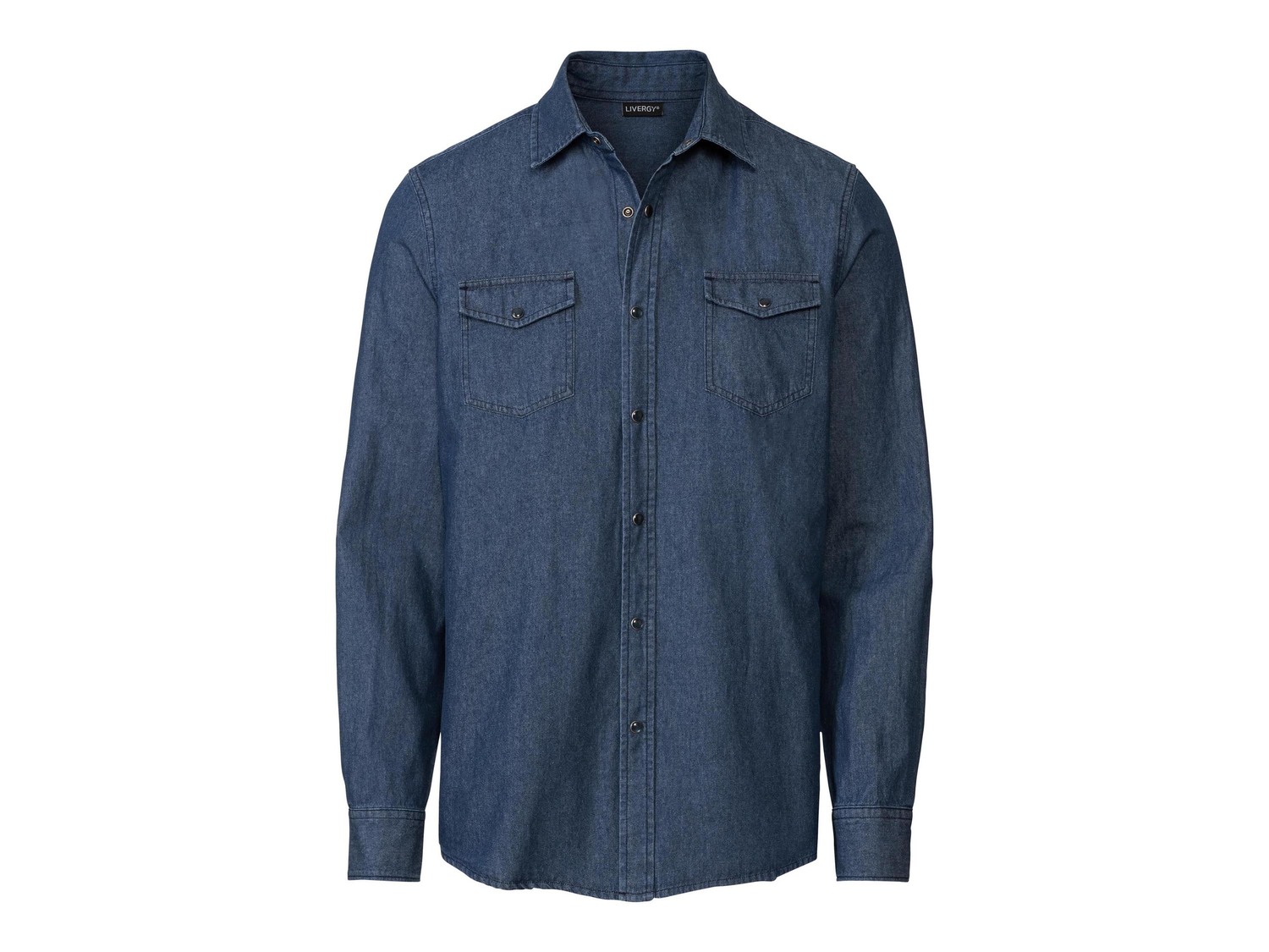 Camicia in jeans da uomo Livergy, prezzo 9.99 &#8364;  
-  Puro cotone
- Oeko tex NEW