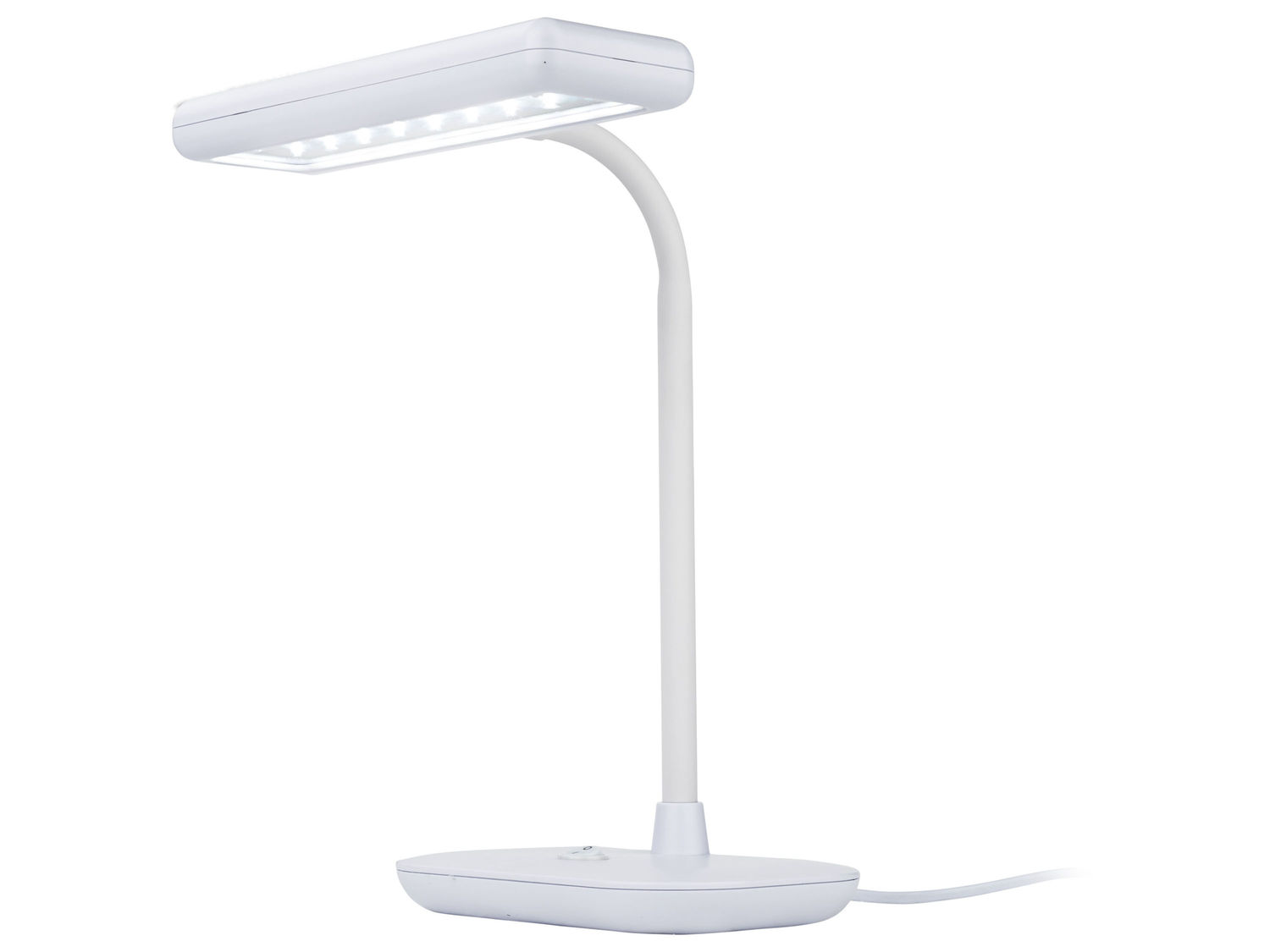 Lampada LED da tavolo Livarno Lux, prezzo 14.99 &#8364; 
- Con collo flessibile ...