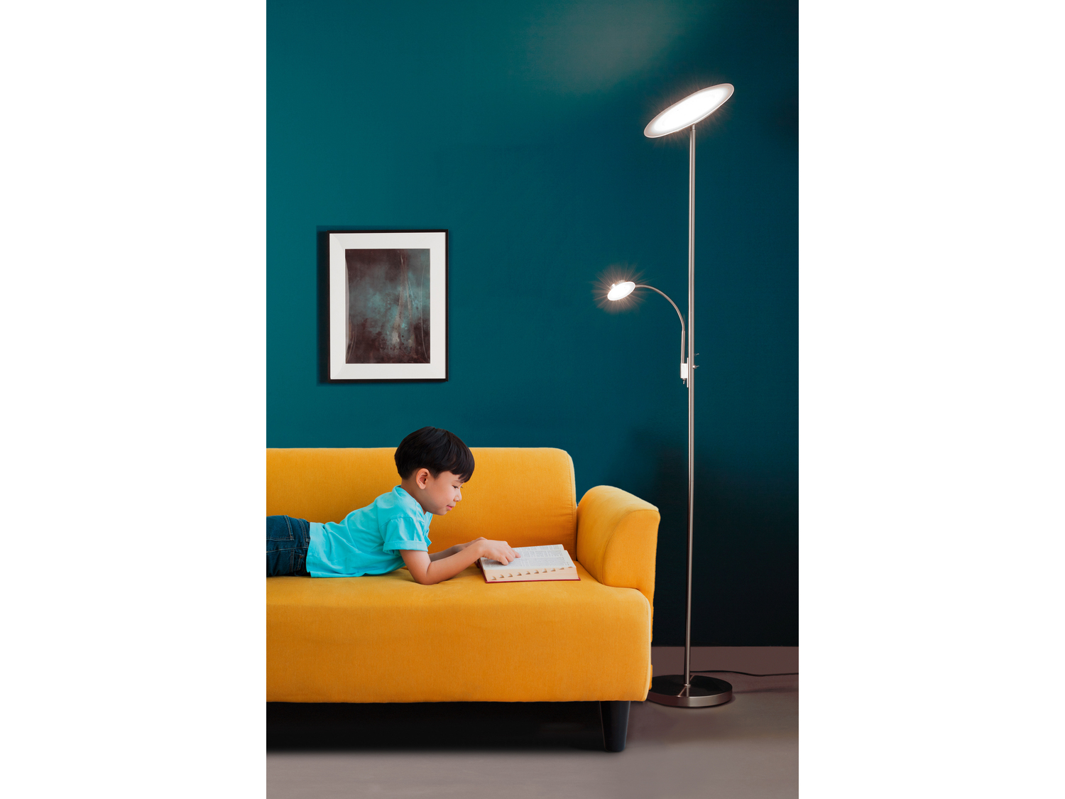 Piantana a LED Livarno Lux, prezzo 39.99 &#8364; 
- Con luce da lettura attivabile ...