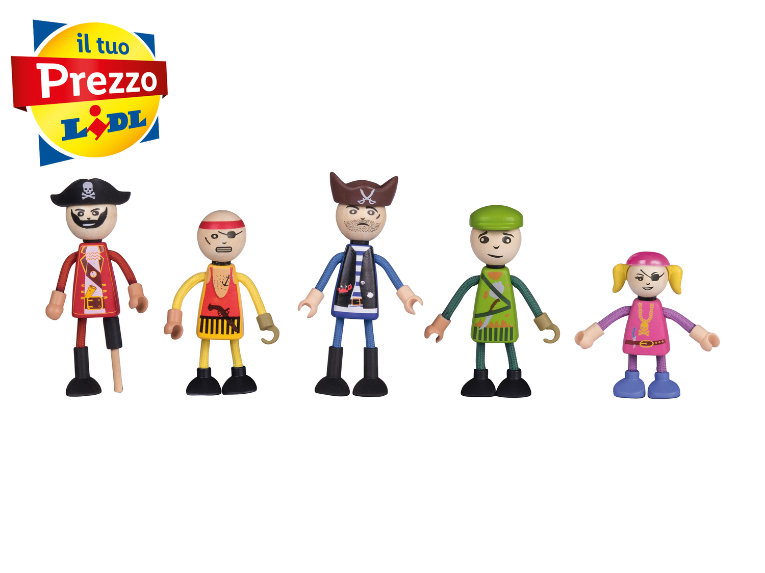 Set casa delle bambole o galeone dei pirati, in legno Playtive Junior, prezzo 24.99 ...