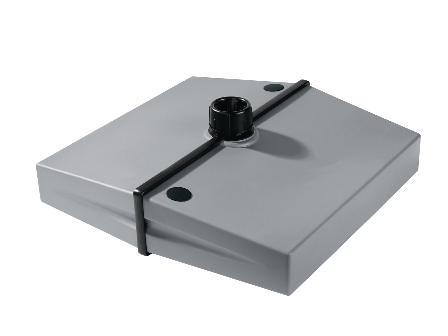 Kit Adattatori Per Base Ombrellone – Set Di Anelli Riduttori 38/48 Mm E Viti M8, Stabilizzatore Per Asta Ombrello Da Giardino, Plastica Nera