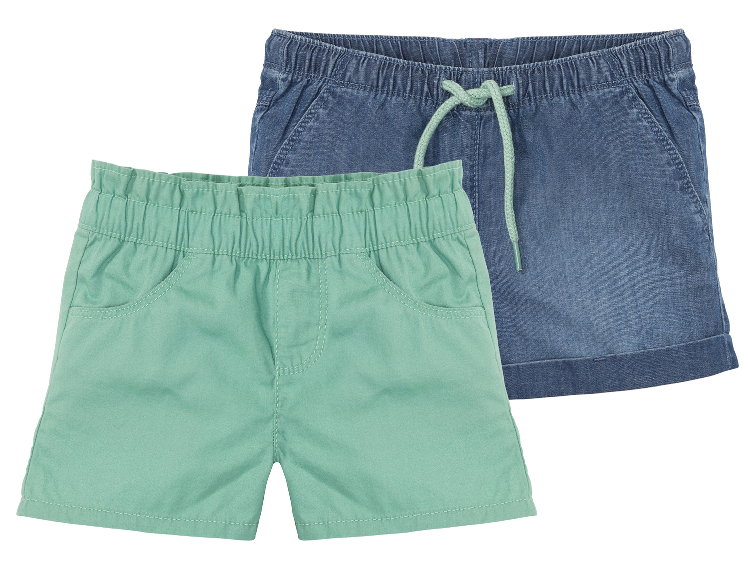 Shorts da bambina Lupilu, prezzo 6.99 &#8364; 
2 pezzi - Misure: 1-6 anni
Taglie ...