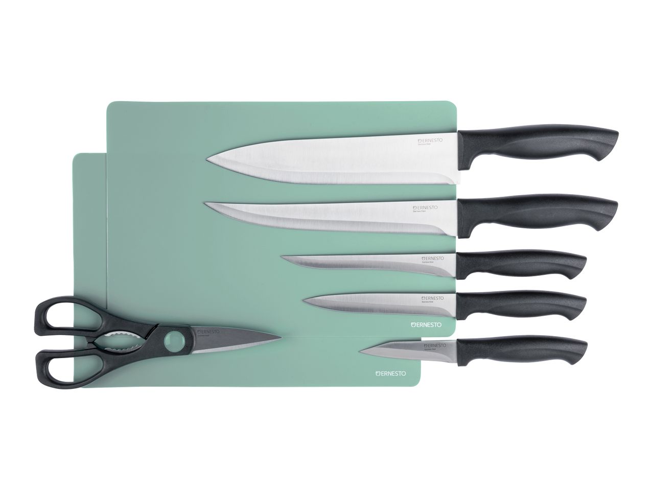 Set coltelli e taglieri , prezzo 8,99 EUR 
Set coltelli e taglieri 8 pezzi 
- Lame ...