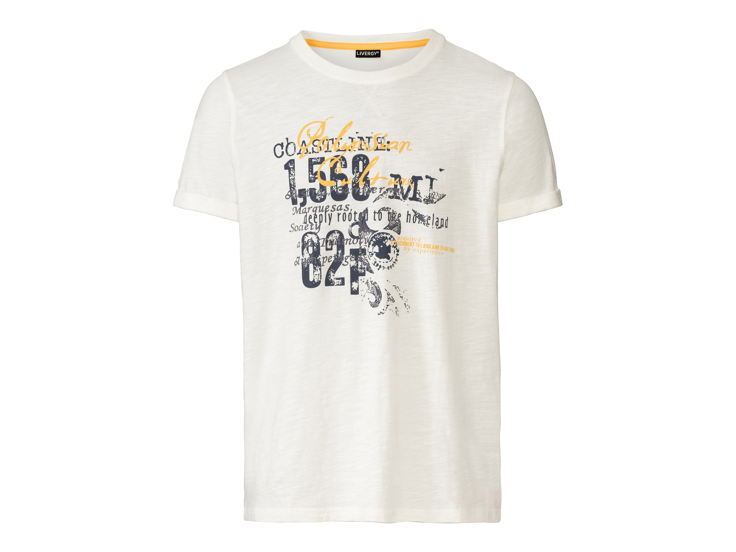 T-shirt da uomo Livergy, prezzo 4.99 &#8364; 
Misure: S-XL 
- 
Puro cotone
Prodotto ...