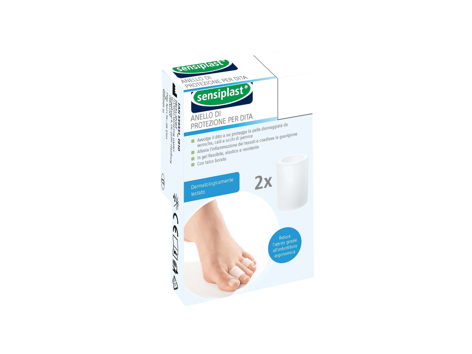 Protezioni per dita dei piedi Sensiplast, prezzo 1.99 &#8364; 
A scelta tra:
- ...