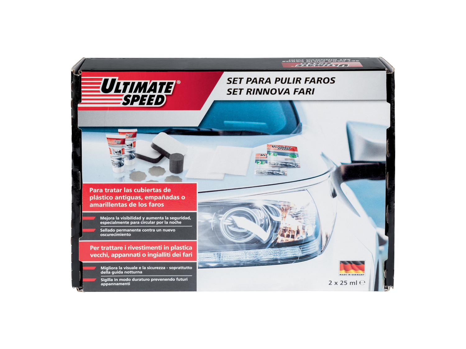 Set rinnova fari Ultimate Speed, prezzo 9.99 € 
- Per trattare i rivestimenti ...