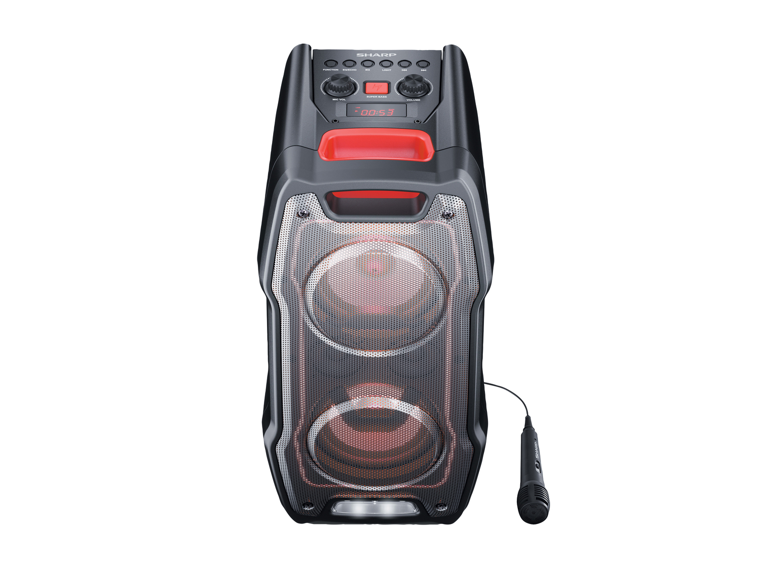 Party Speaker Sharp, prezzo 139.00 € 
- Batteria integrata ricaricabile o alimentazione ...
