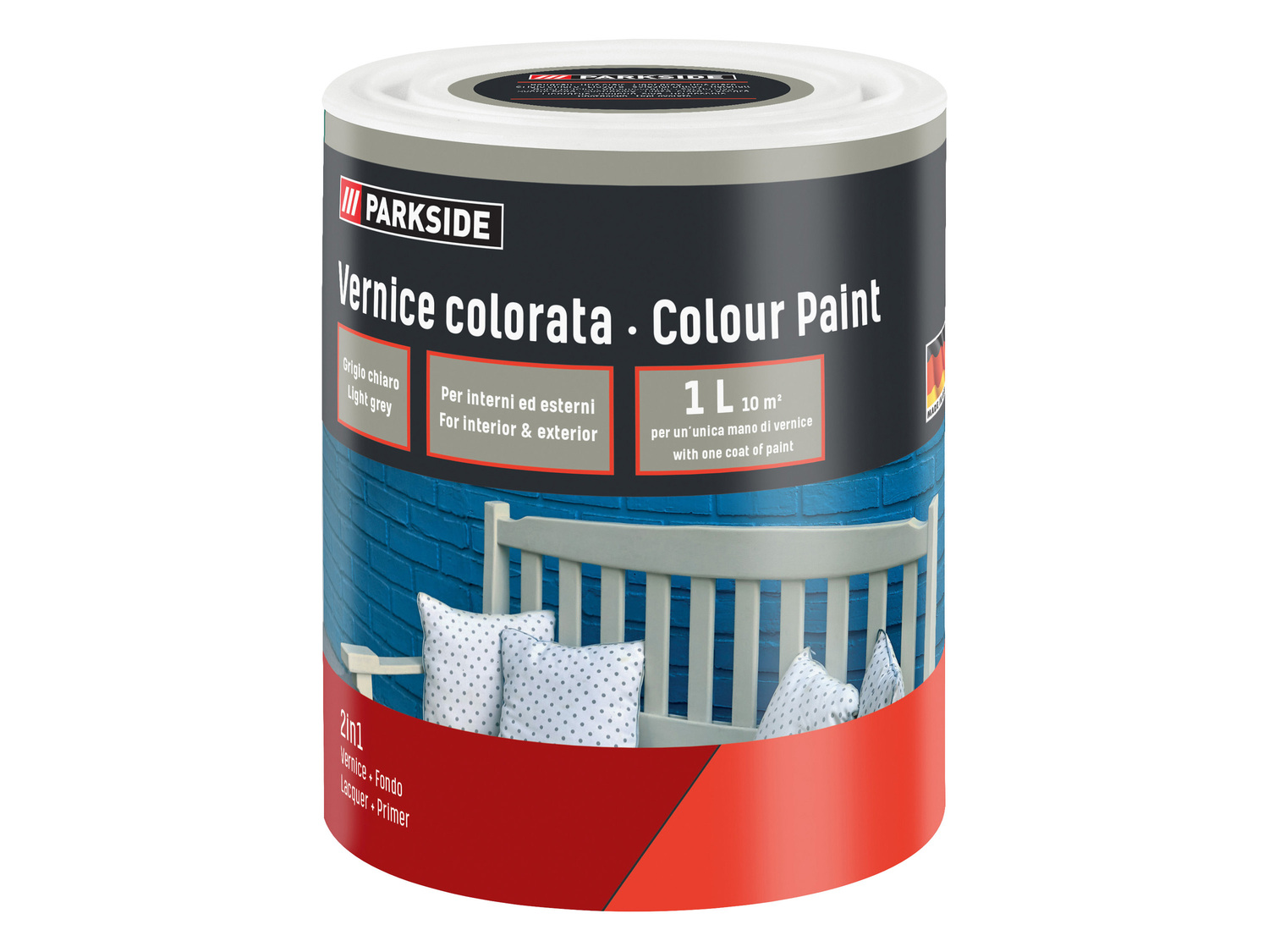 Vernice colorata, bianca o per lavagna, 1 L Parkside, prezzo 4.99 &#8364; 

Caratteristiche
 ...