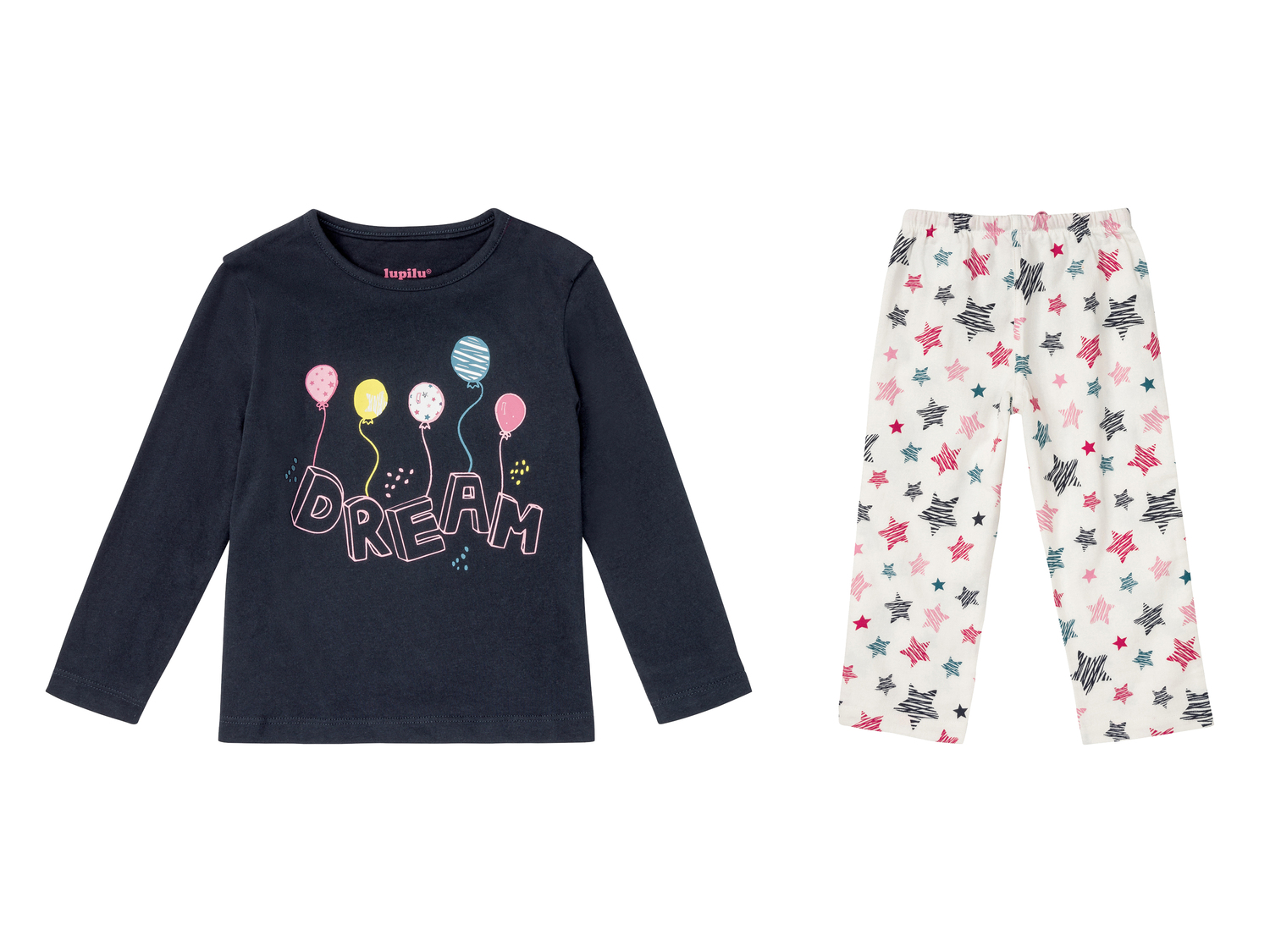 Pigiama In Raso Per Bambina - Set Morbido E Setoso Con Stampe Astratte, Chiusura A Bottoni, Tasca Sul Petto, Taglie Bambino