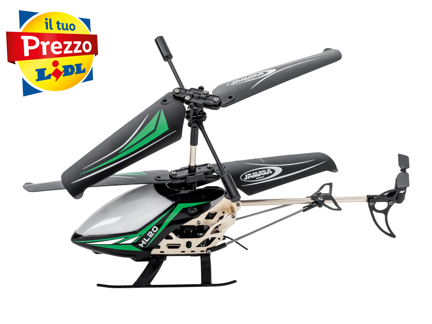 Elicottero o drone radiocomandato Jamara, prezzo 19.99 € 
- Batterie e cavo di ...