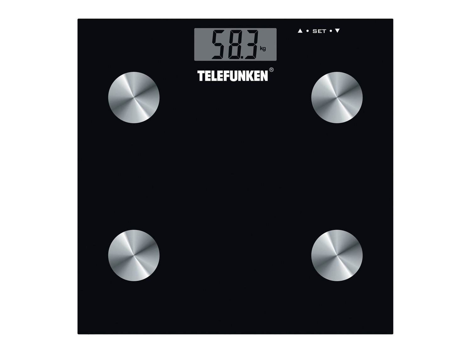 Bilancia pesapersone Telefunken, prezzo 9.99 € 
- Con analisi massa corporea ...