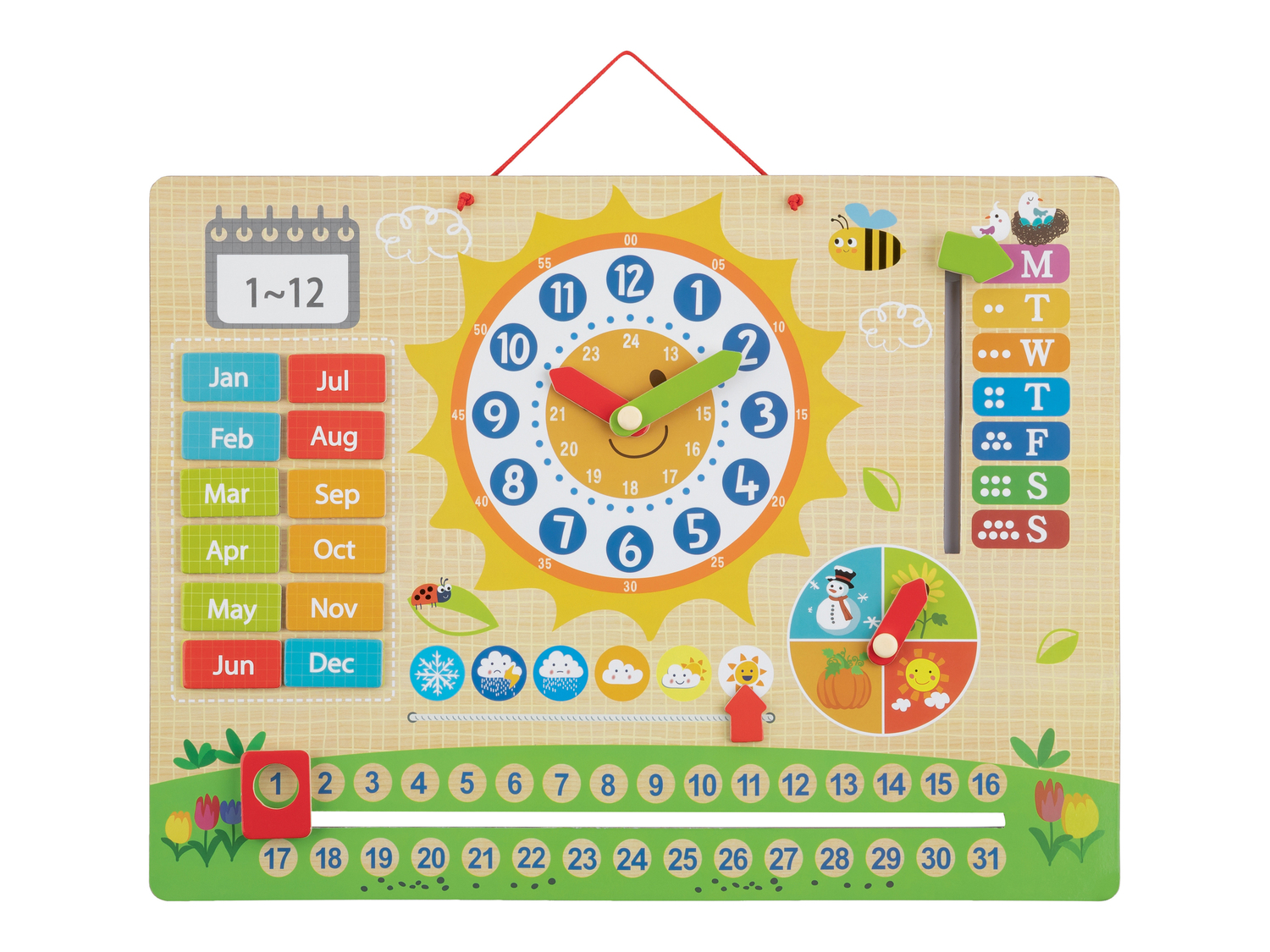 Calendario magnetico o computer in legno per bambini Playtive, prezzo 7.99 &#8364; ...