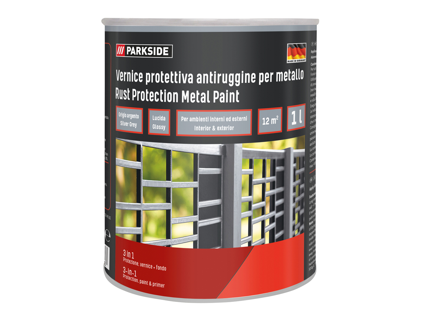 Vernice protettiva antiruggine per metallo Parkside, prezzo 8.99 &#8364; 
1 ...