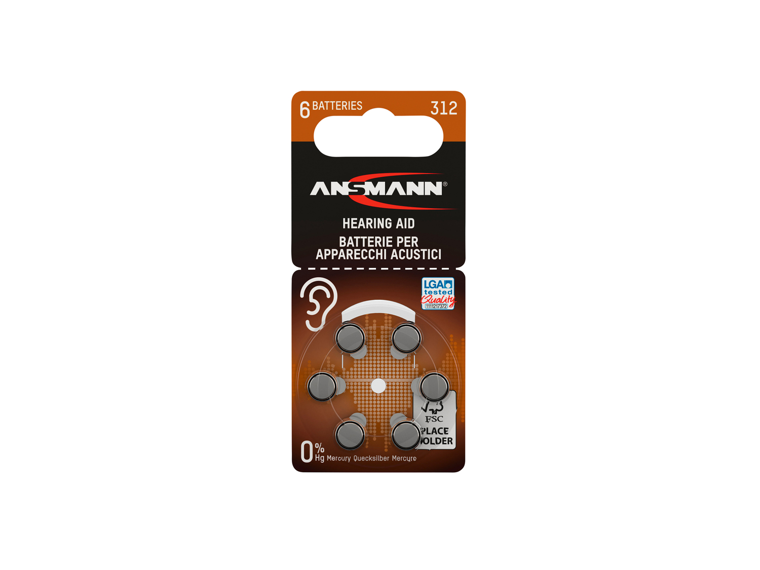 Batterie per apparecchio acustico Ansmann, prezzo 2.49 &#8364; 
6 pezzi
Caratteristiche
 ...