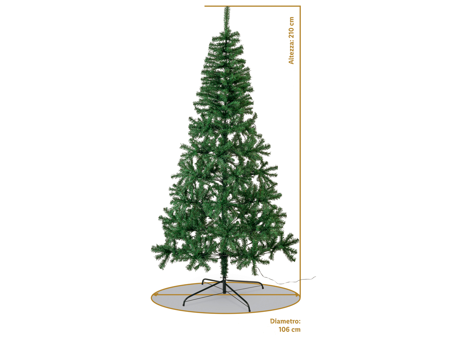 Albero di Natale con LED Livarno, prezzo 39.99 &#8364; 
210 cm 
- Con 180 LED ...