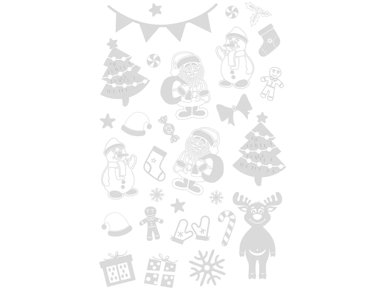 Set 50 Adesivi Olografici Di Natale – Scintillanti E Impermeabili (5 Cm) Per Regali E Bomboniere