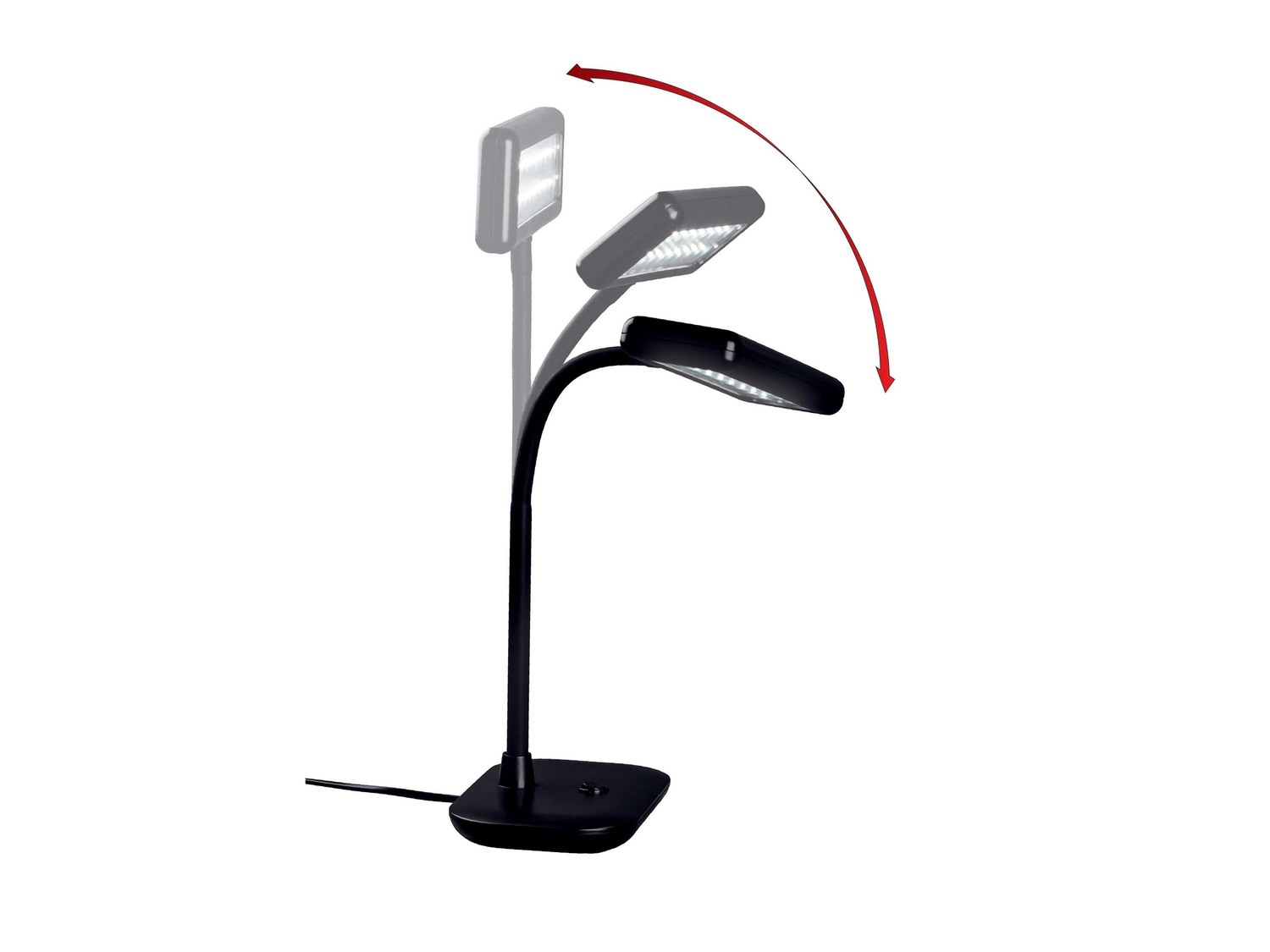 Lampada LED da tavolo Livarno Lux, prezzo 14.99 &#8364; 
- Con collo flessibile ...