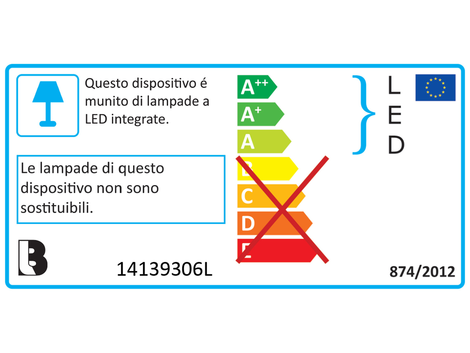 Lampada sottopensile a LED Livarno Lux, prezzo 14.99 &#8364; 
- Riflettore ...
