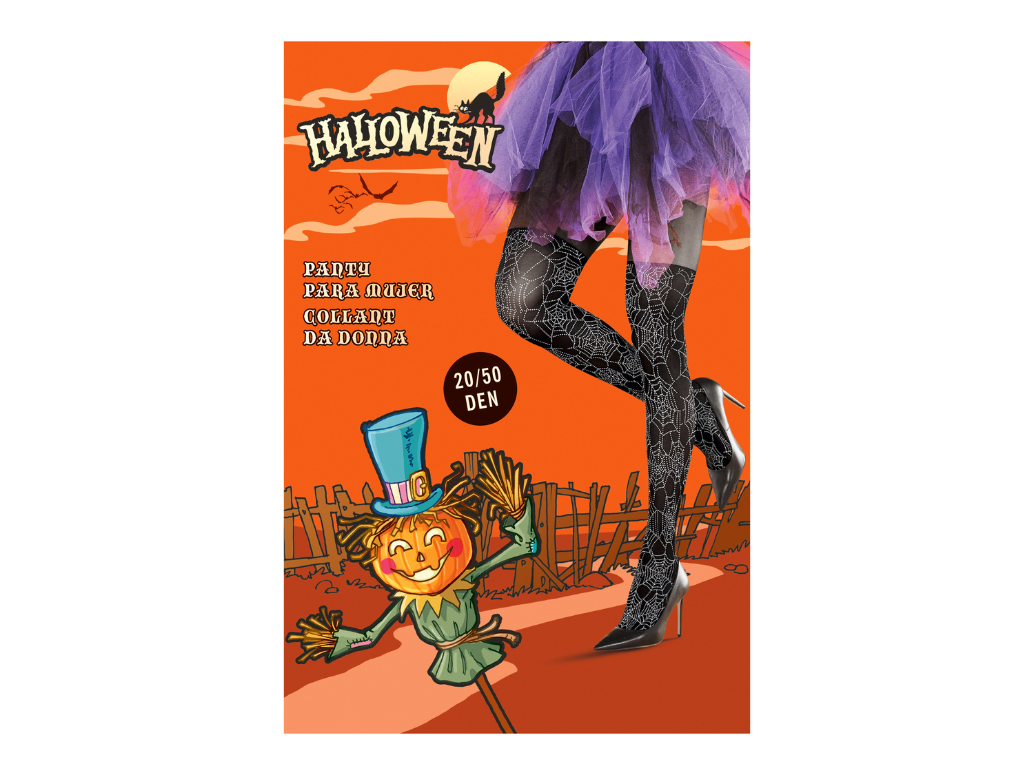 Collant di Halloween per donna Oeko-tex, prezzo 2.99 &#8364; 
Misure: S-L
Taglie ...