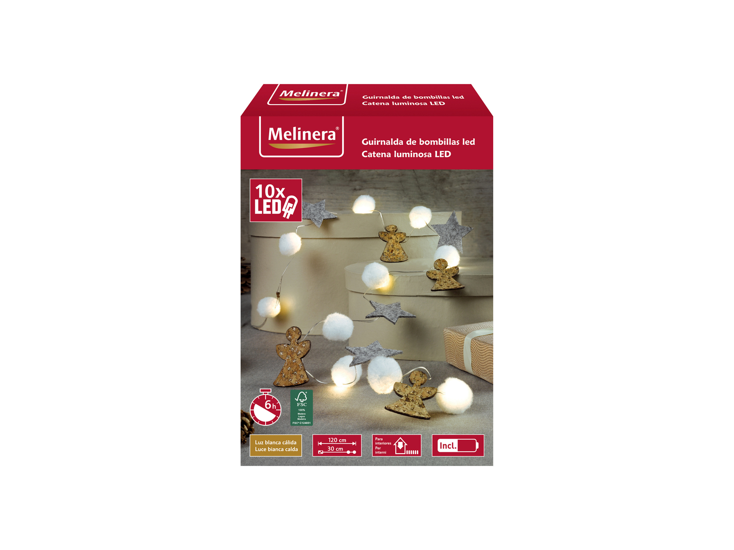 Catena LED decorativa Melinera, prezzo 3.99 &#8364; 
- Per interni
- 10 LED ...
