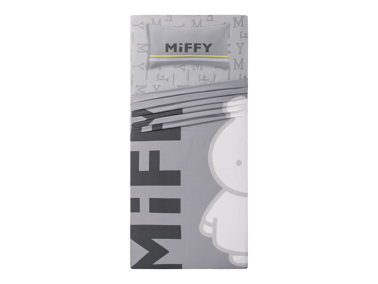 Completo lenzuola singole Miffy, prezzo 22.99 € 
- Puro cotone
- Federa double ...