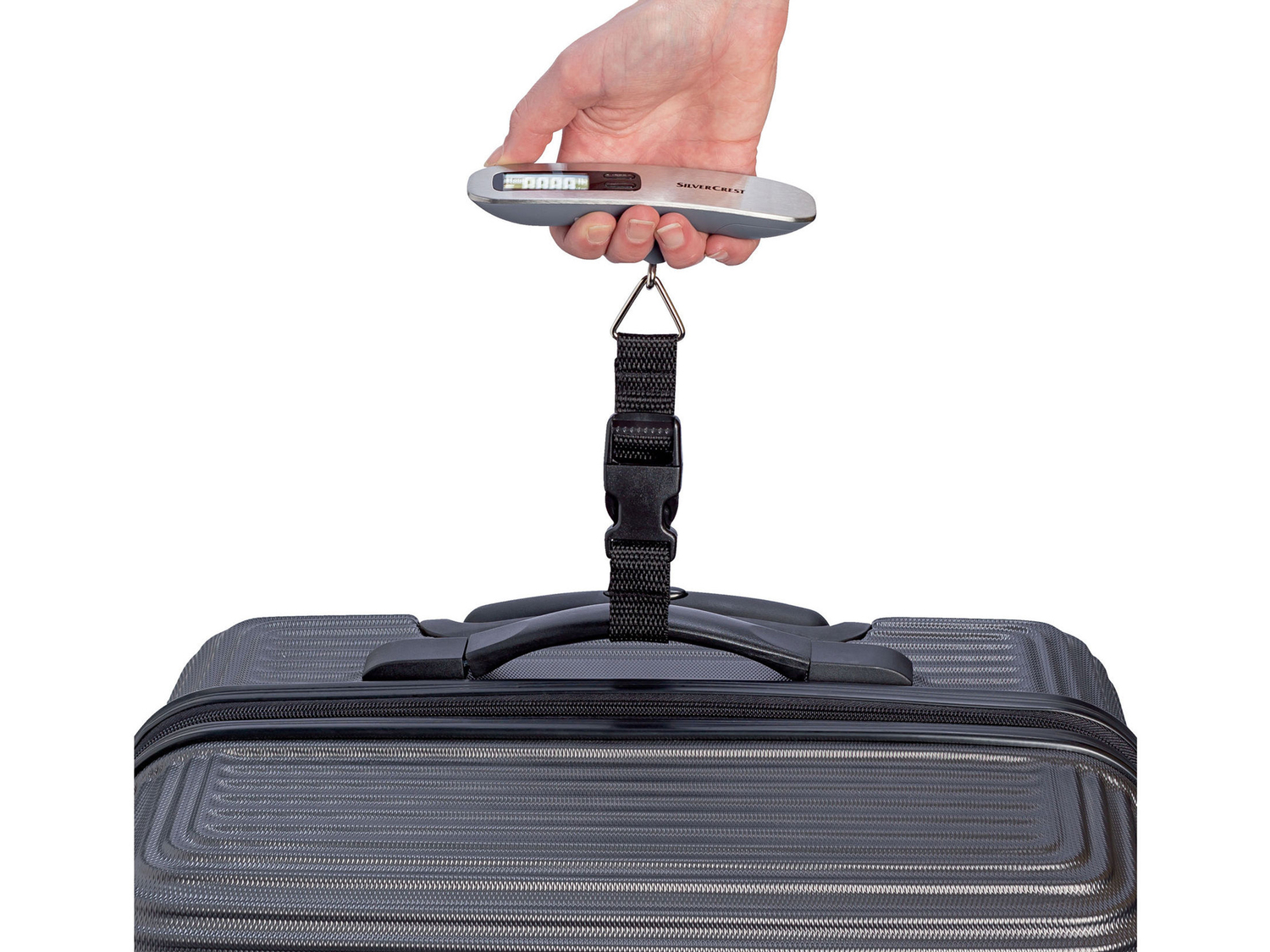 Bilancia per valigia Silvercrest, prezzo 5.99 € 
- Portata: max. 50 kg
- Funzione ...