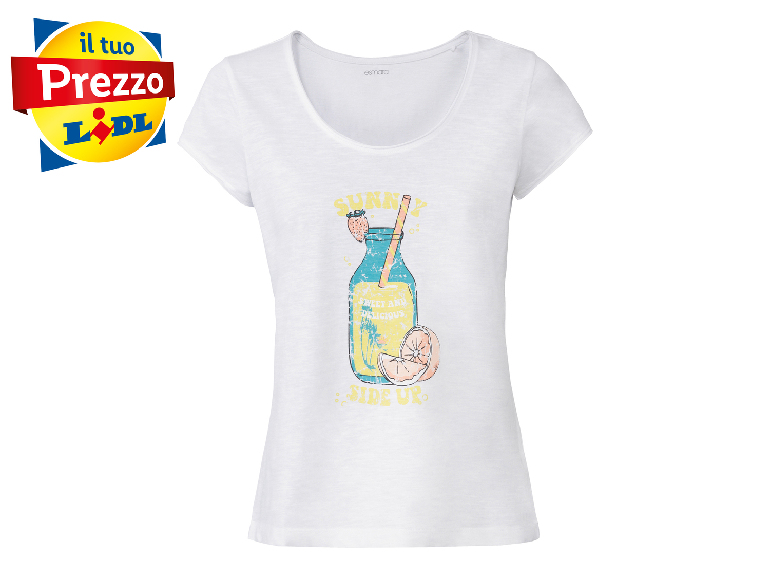T-shirt da donna Esmara, prezzo 3.99 &#8364; 
Misure: S-L 
- Puro cotone
Prodotto ...
