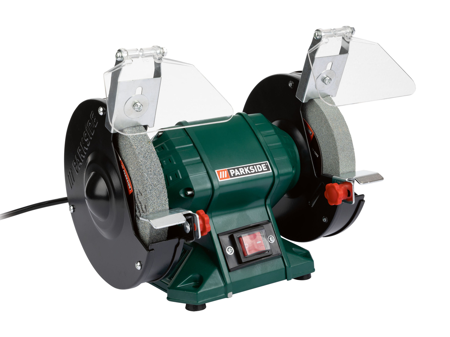 Smerigliatrice Con Luce LED Smerigliatrice Doppia SM200LB Con LED: 500W, Pietra E Spazzola Per Officina Mola Da Banco Combinata