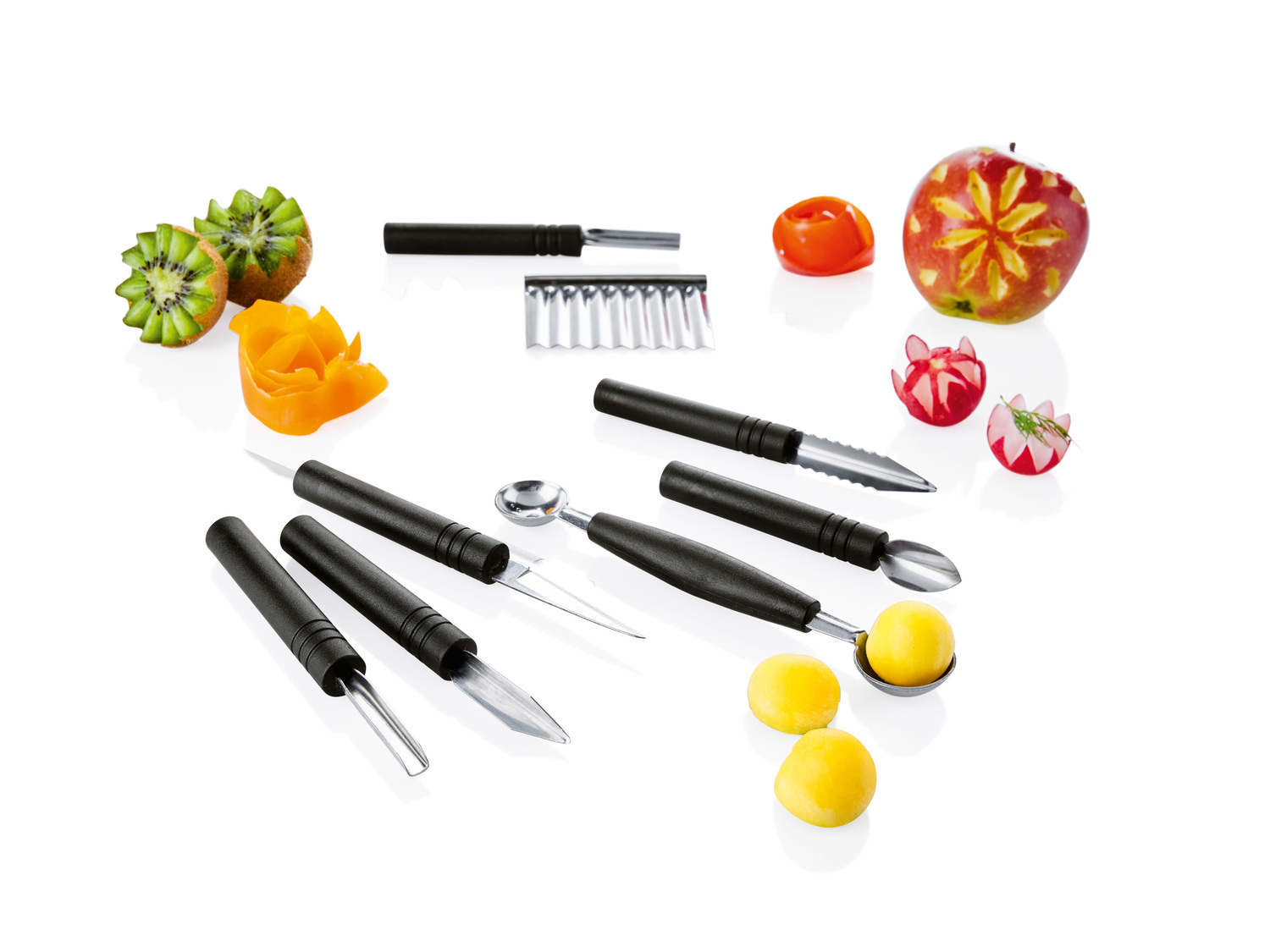 Set utensili da cucina per intaglio Ernesto, prezzo 12.99 &#8364; 
11 pezzi ...