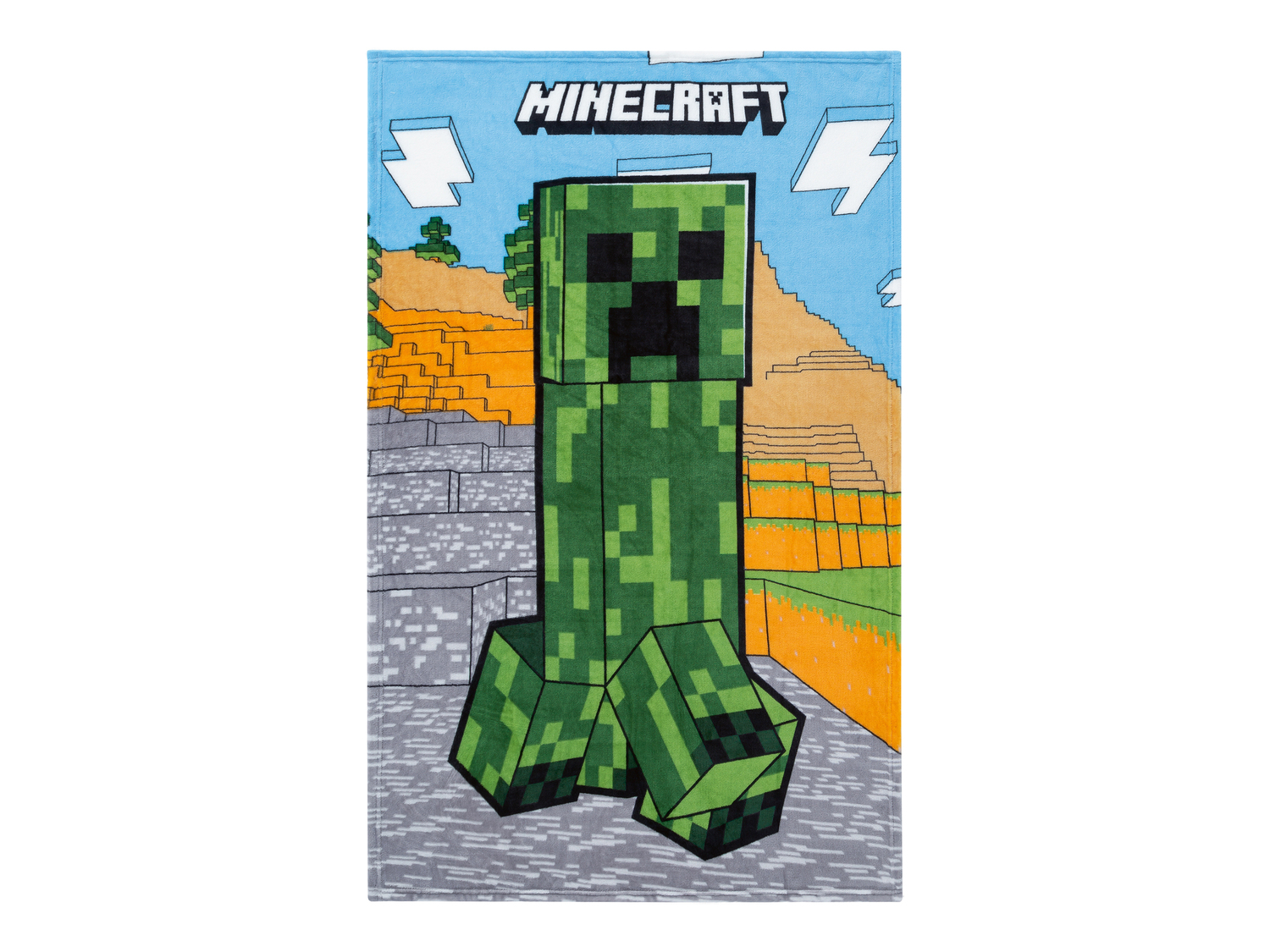 Plaid Minecraft, prezzo 12.99 &#8364; 
100 x 150 cm
Caratteristiche

- OEKO-Tex ...