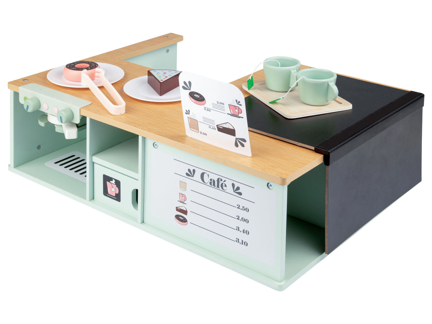 Mini bancarella, caffetteria o cucina in legno Playtive, prezzo 34.99 &#8364; ...