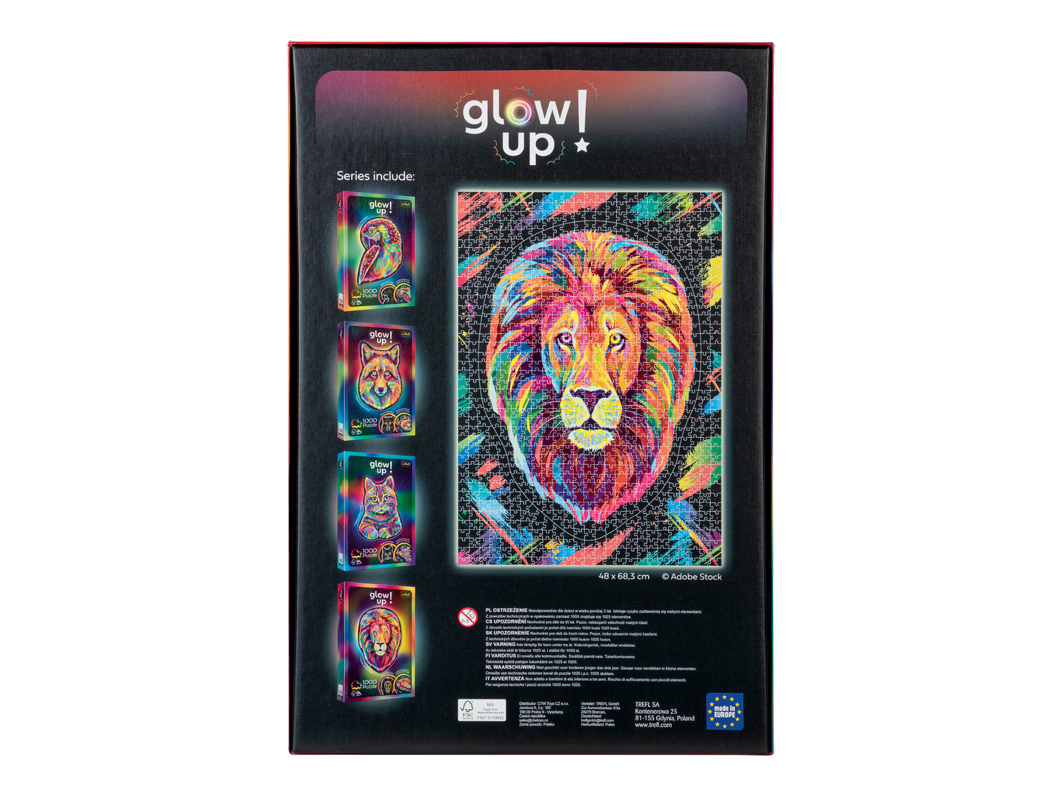 Puzzle fluorescente Trefl, prezzo 8.99 &#8364; 
1000 pezzi 
- Si illumina al ...