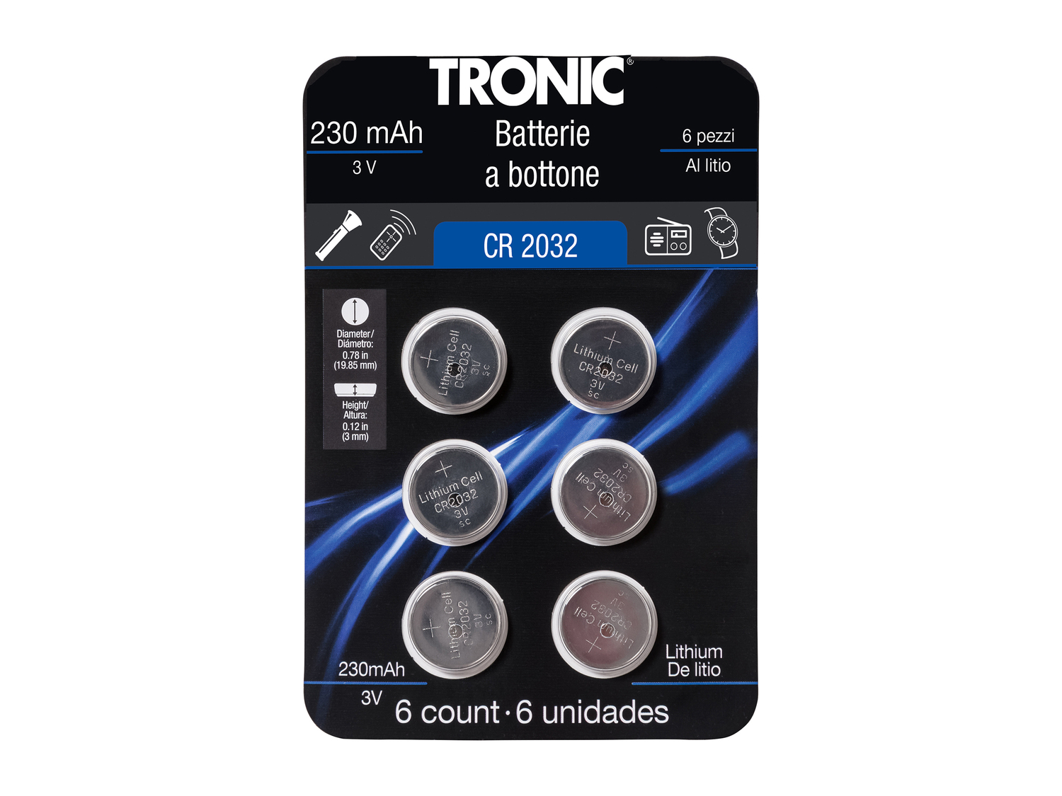 Batterie a bottone Tronic, le prix 1.49 &#8364; 
6 pezzi 
- Alcaline o al ...