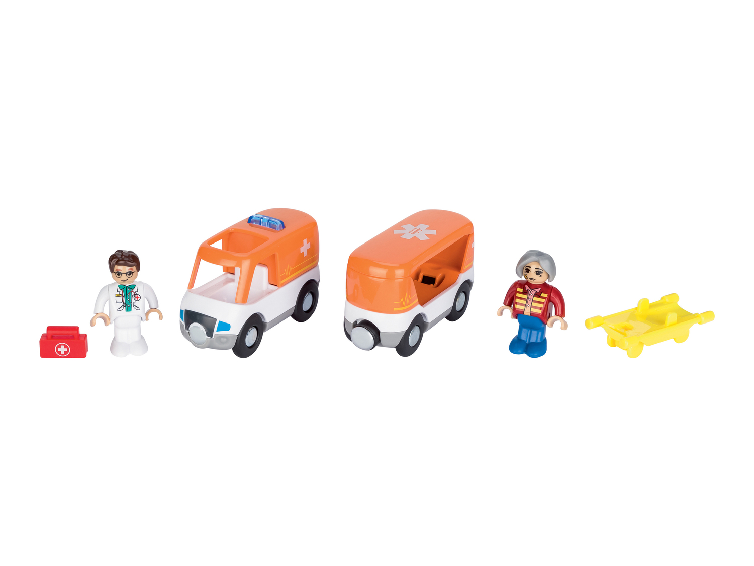 Set veicoli di emergenza per gioco pista in legno Playtive, prezzo 7.99 &#8364; ...