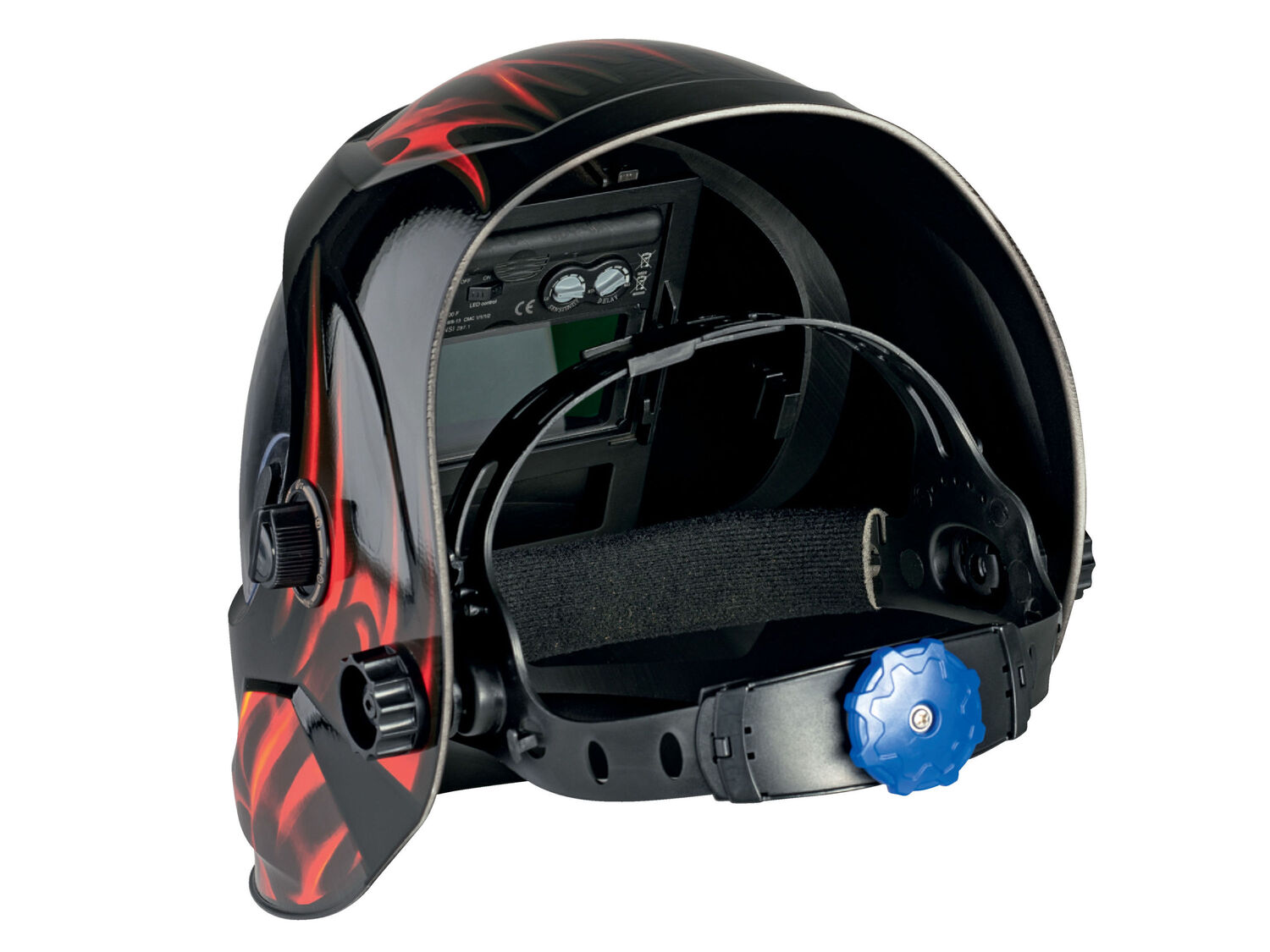 Maschera automatica da saldatore con LED Parkside, prezzo 24.99 € 
- Oscuramento ...