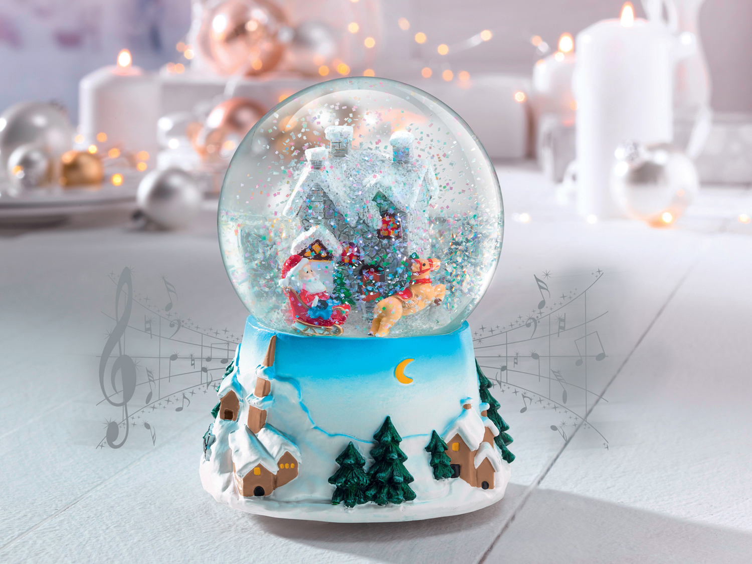 Palla di neve con carillon Melinera, prezzo 9.99 &#8364; 
- Con melodia natalizia
Caratteristiche
 ...