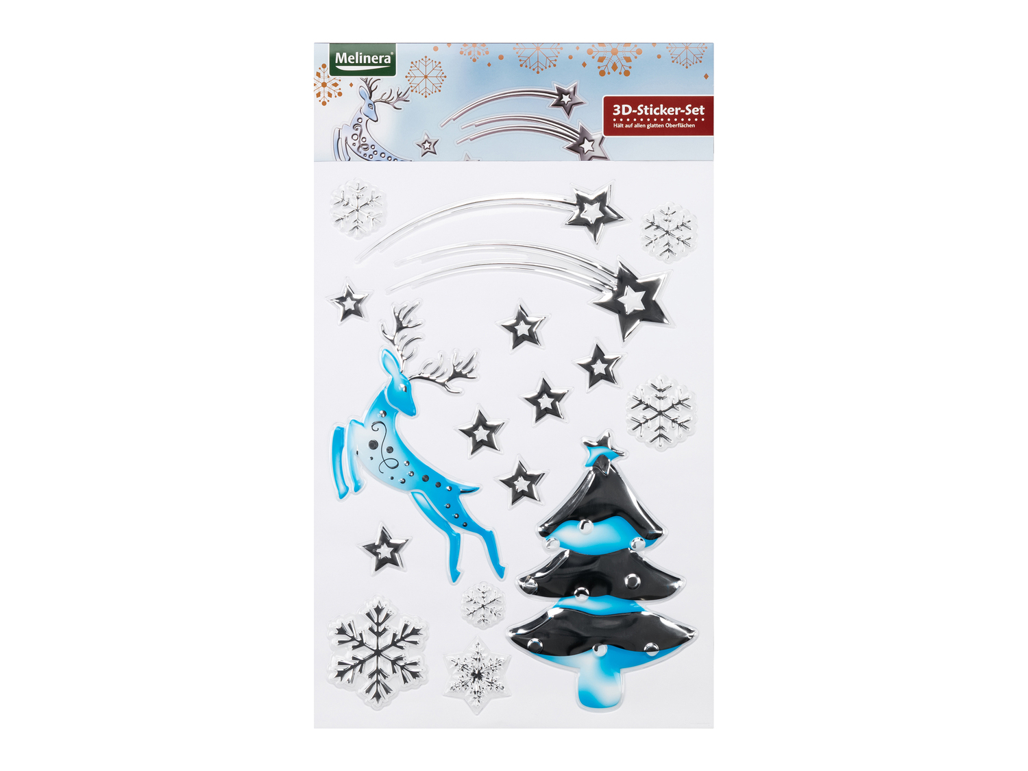 Adesivi natalizi 3D Melinera, prezzo 2.49 &#8364; 
- Dimensioni del foglio: ...