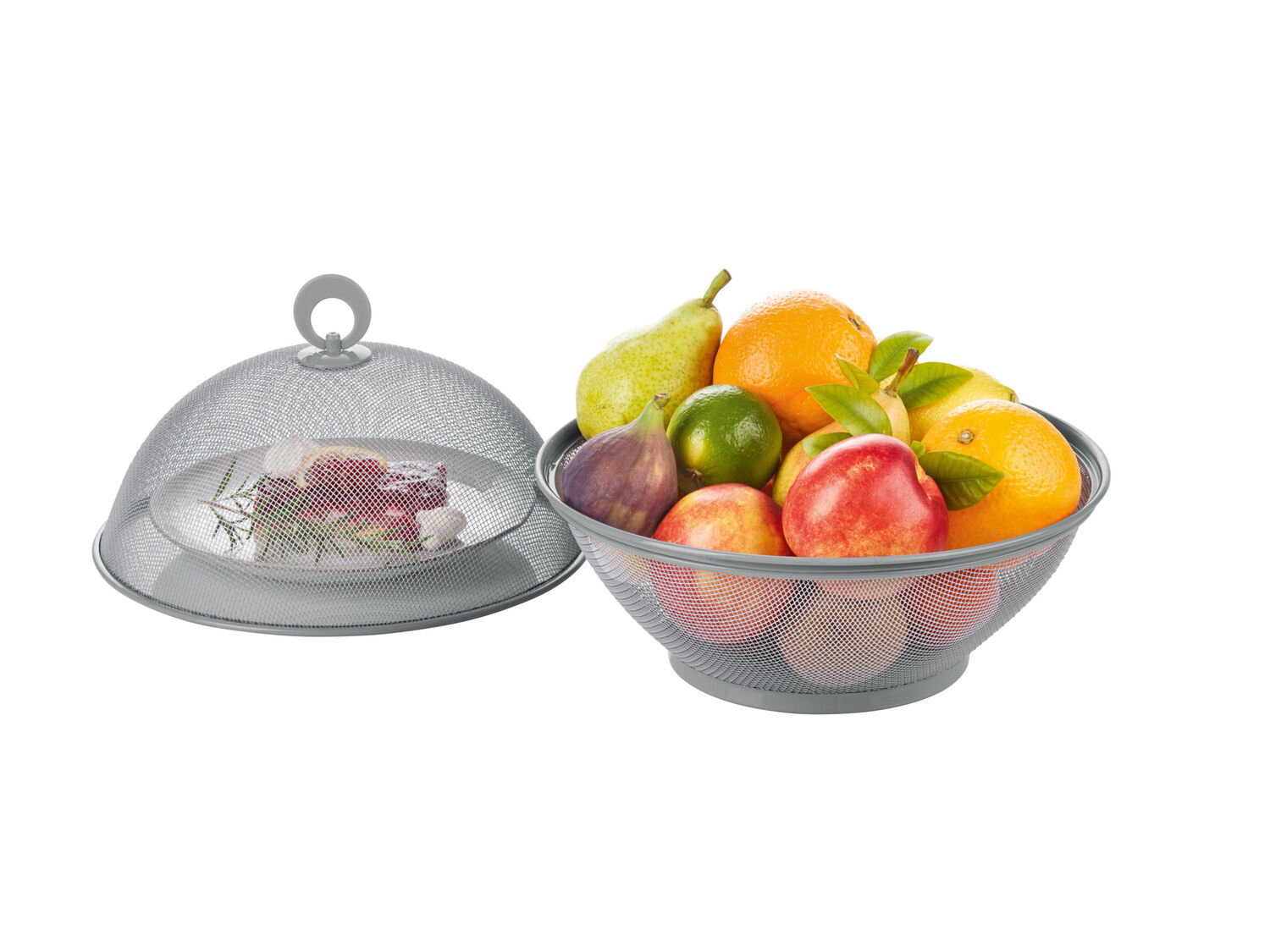 Spectrum 21078 Bloom Portafrutta In Acciaio Nichel Satinato, Design Aperto