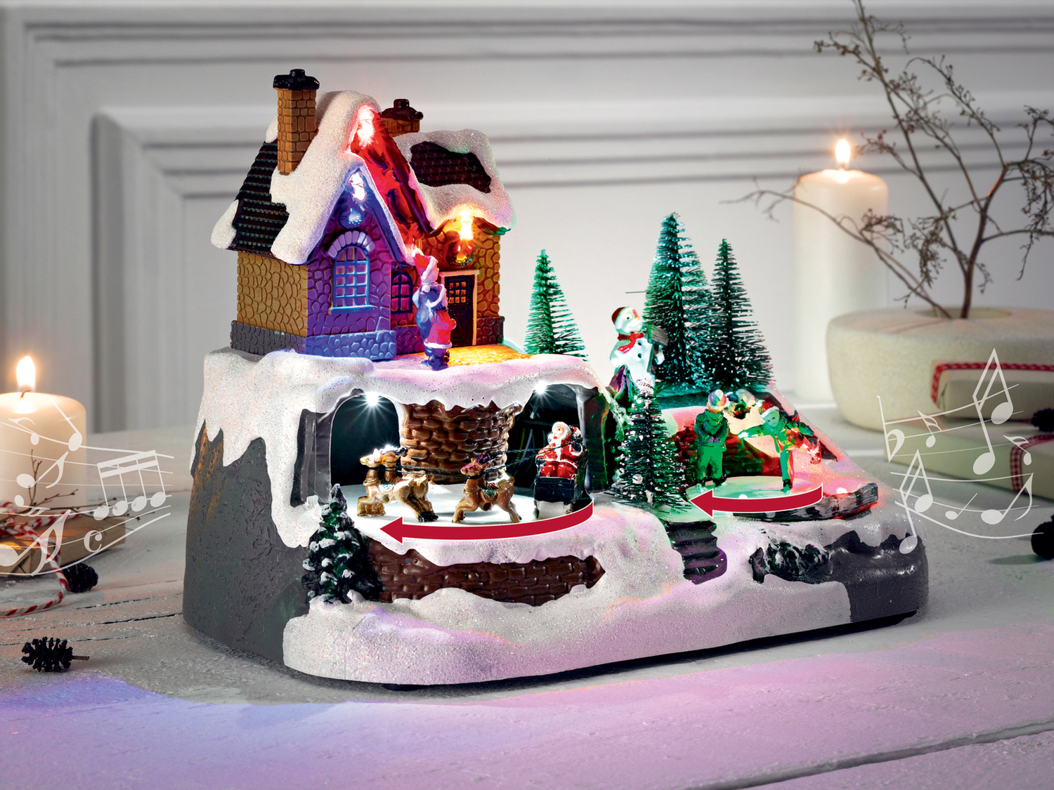 Paesaggi natalizi a LED Melinera, prezzo 14.99 &#8364; 
- Con illuminazione, ...